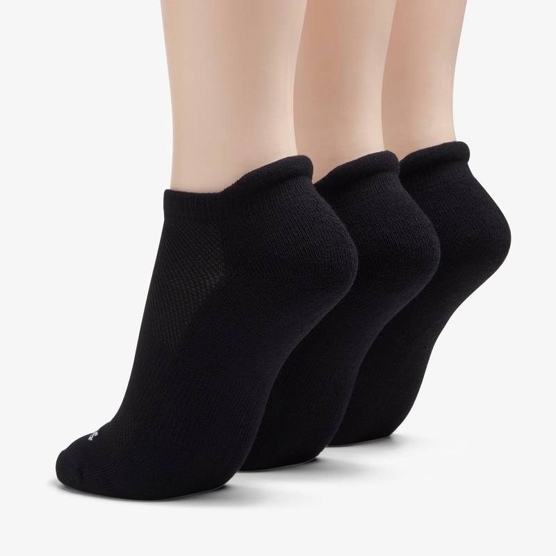 Black Clarks 3 Pack Solid Athletic Sock | CLKS-84638