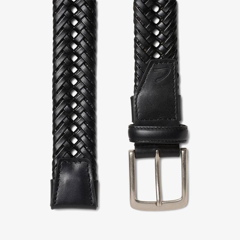 Black Clarks Braided Belt | CLKS-84196