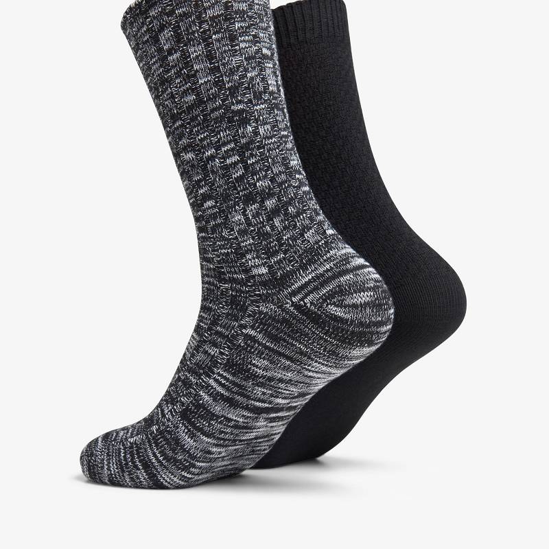 Black Clarks Marled Crew Sock | CLKS-84171