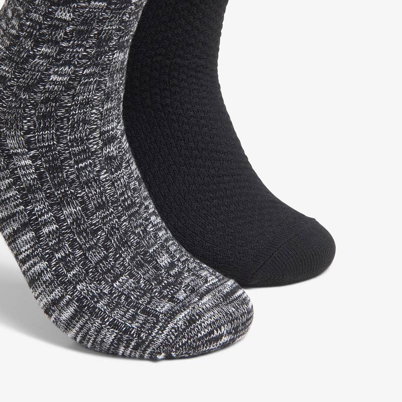 Black Clarks Marled Crew Sock | CLKS-84171