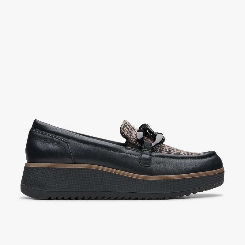 Black Combination Textile Clarks Zylah May | CLKS-85368