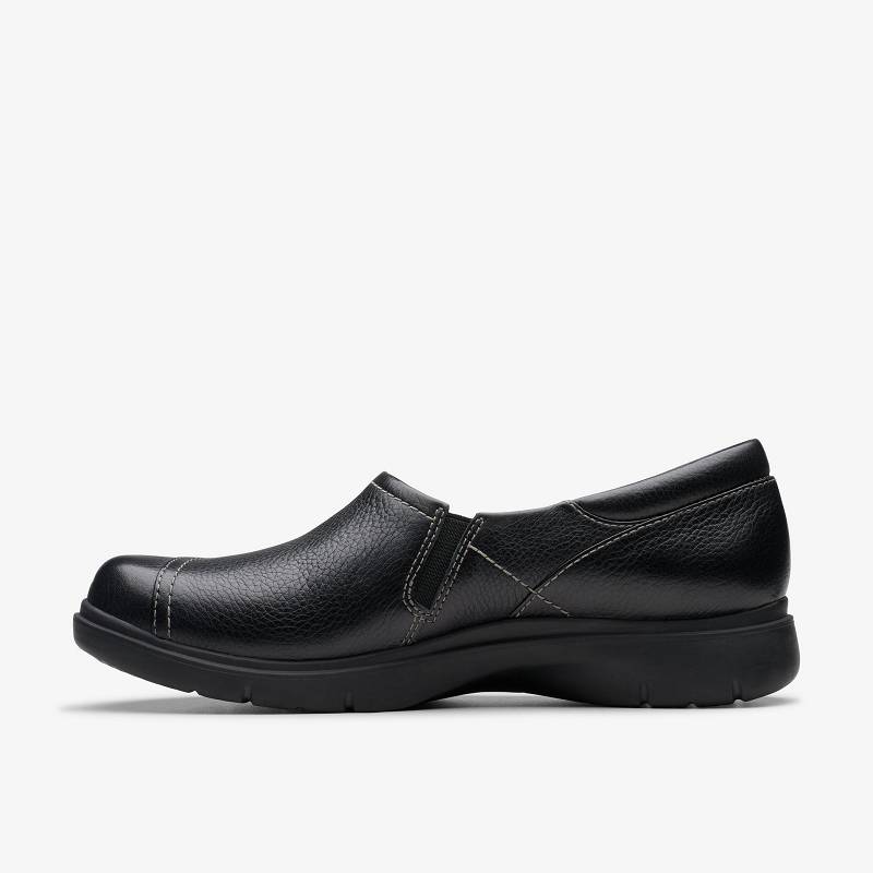 Black Leather Clarks Certina Ease | CLKS-85302