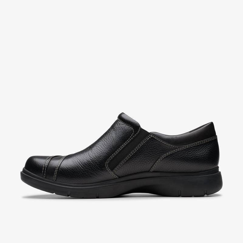 Black Leather Clarks Certina Pure | CLKS-85311