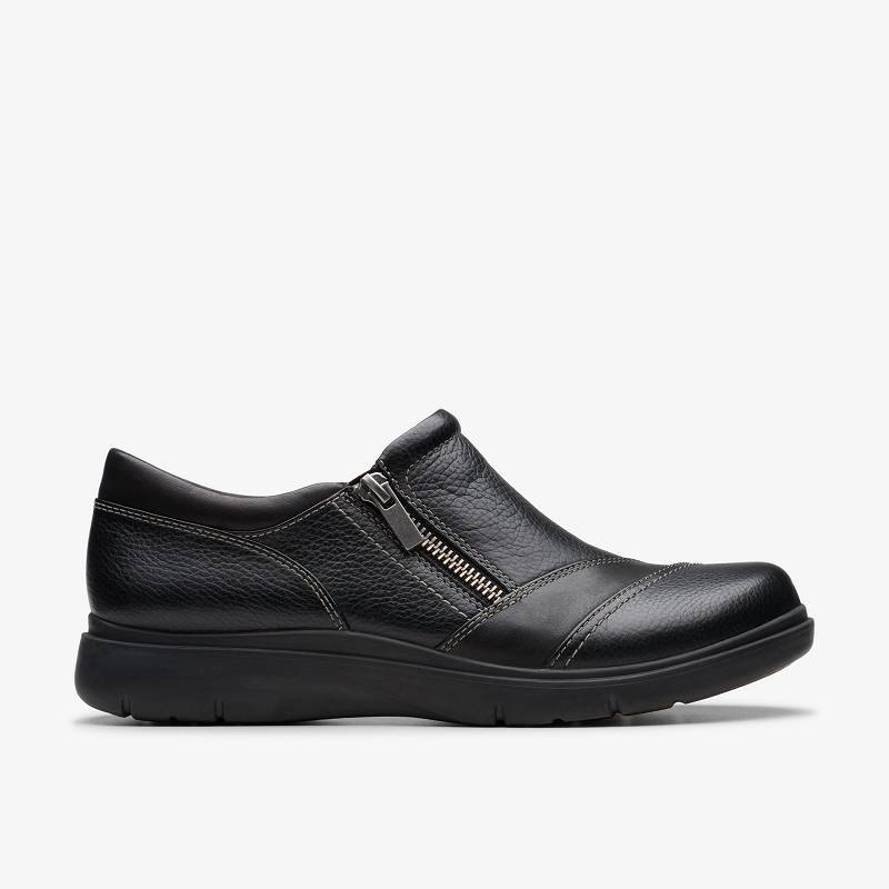 Black Leather Clarks Certina Pure | CLKS-85311