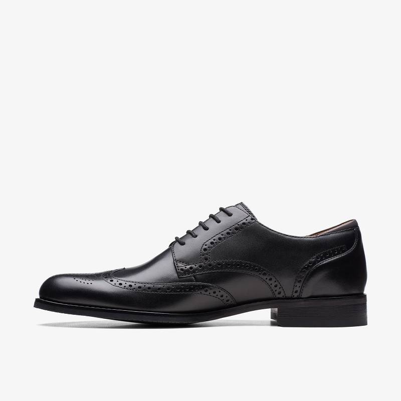 Black Leather Clarks Craft Arlo Limit | CLKS-84404