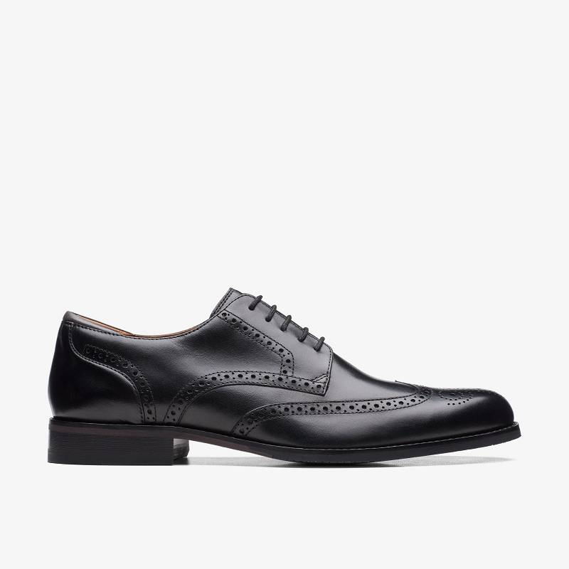 Black Leather Clarks Craft Arlo Limit | CLKS-84404