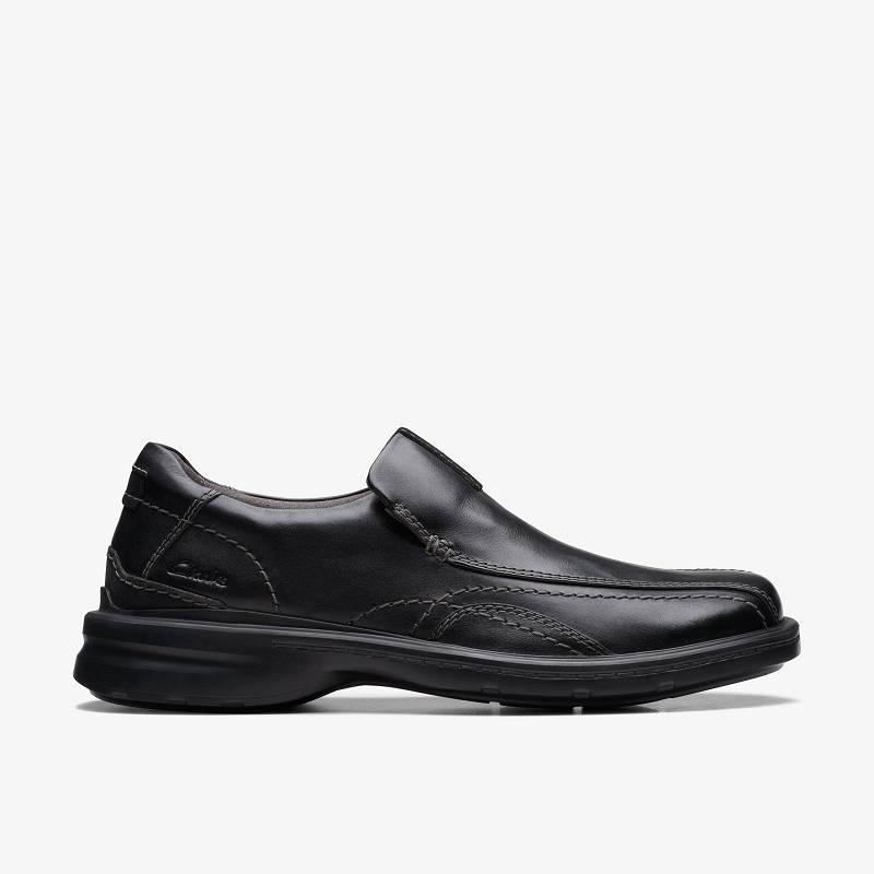 Black Leather Clarks Gessler Step | CLKS-84442