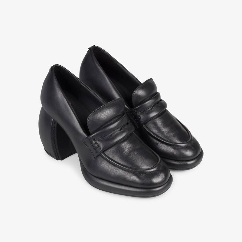 Black Leather Clarks Martine Rose Womens Loafer 1 | CLKS-85440