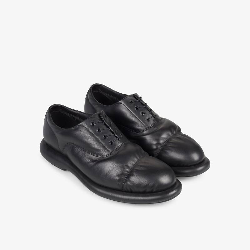 Black Leather Clarks Martine Rose Womens Oxford 1 | CLKS-85120