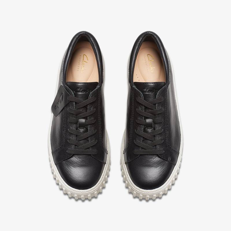 Black Leather Clarks Mayhill Walk | CLKS-84696