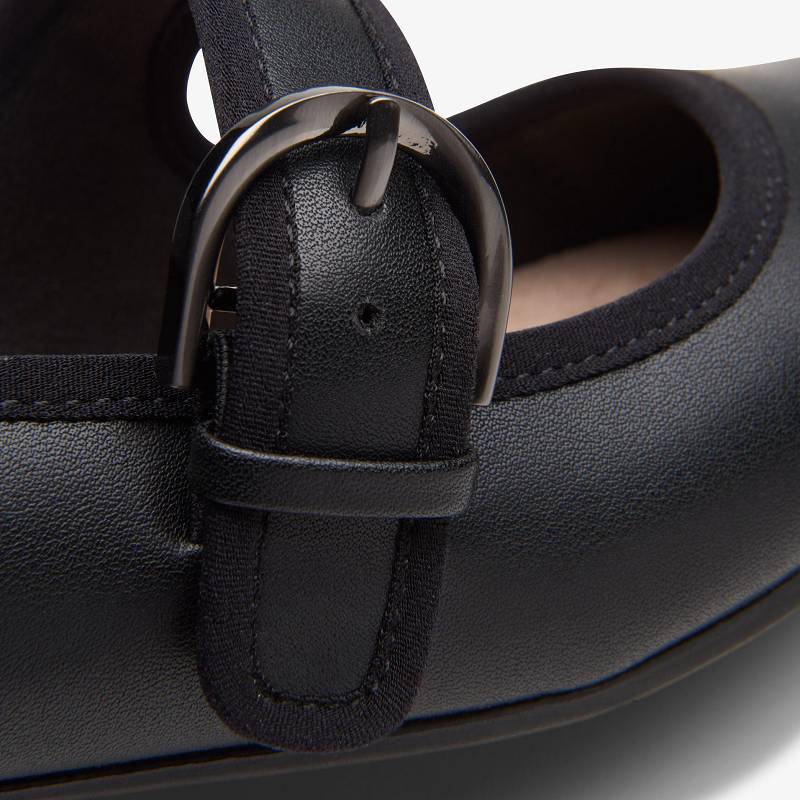 Black Leather Clarks Natalyn May | CLKS-85340