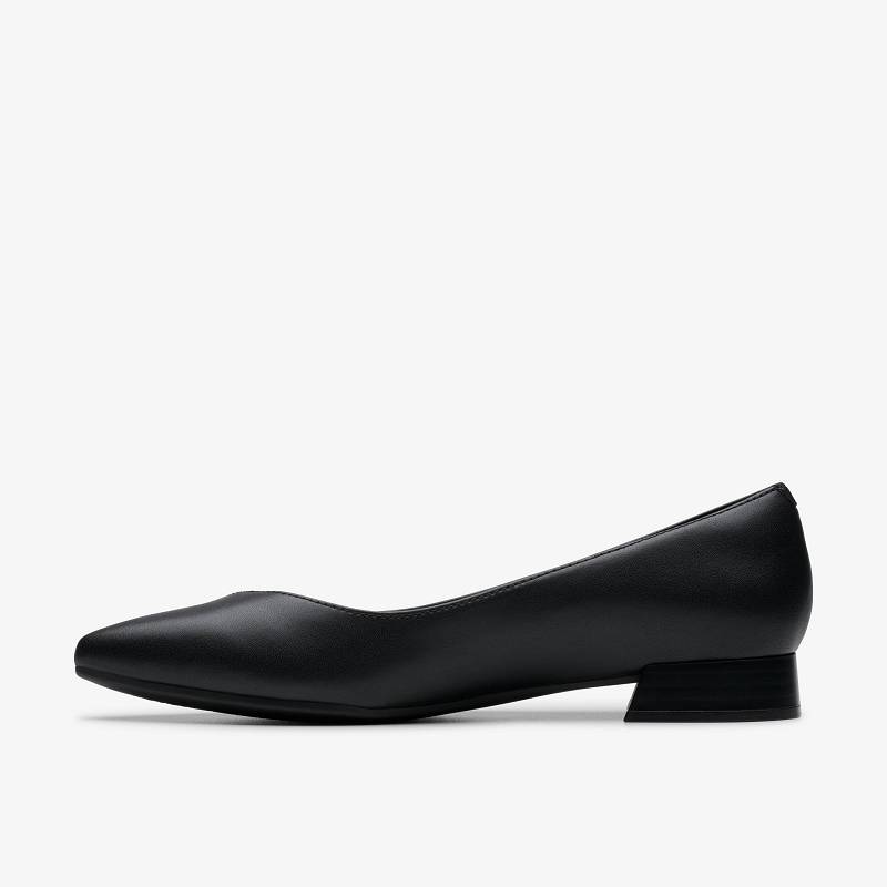 Black Leather Clarks Natalyn Wish | CLKS-84816