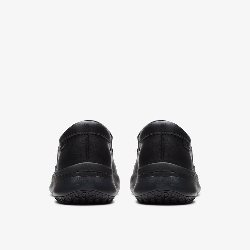 Black Leather Clarks Pro Gem | CLKS-84800