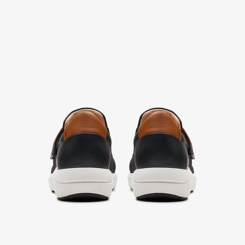 Black Leather Clarks TIVOLI STRAP | CLKS-85168