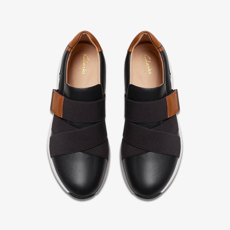 Black Leather Clarks TIVOLI STRAP | CLKS-85168