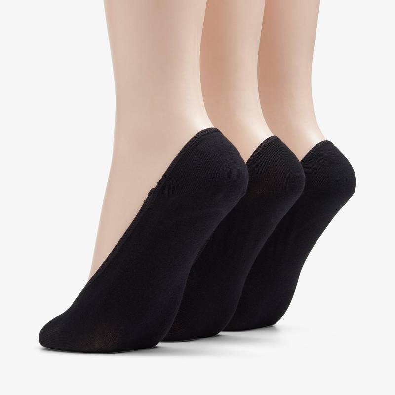 Black Multicolour Clarks 3 pack Solid Liner Sock | CLKS-84176