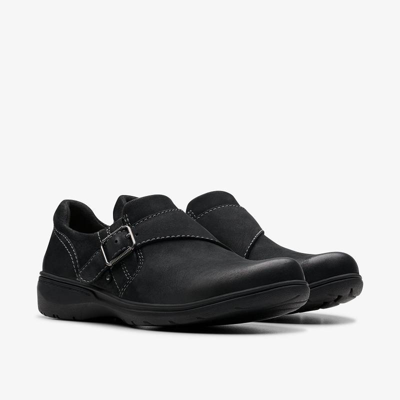 Black Nubuck Clarks Carleigh Jazz | CLKS-85343