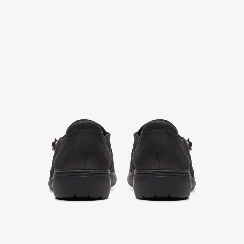 Black Nubuck Clarks Carleigh Pearl | CLKS-85306