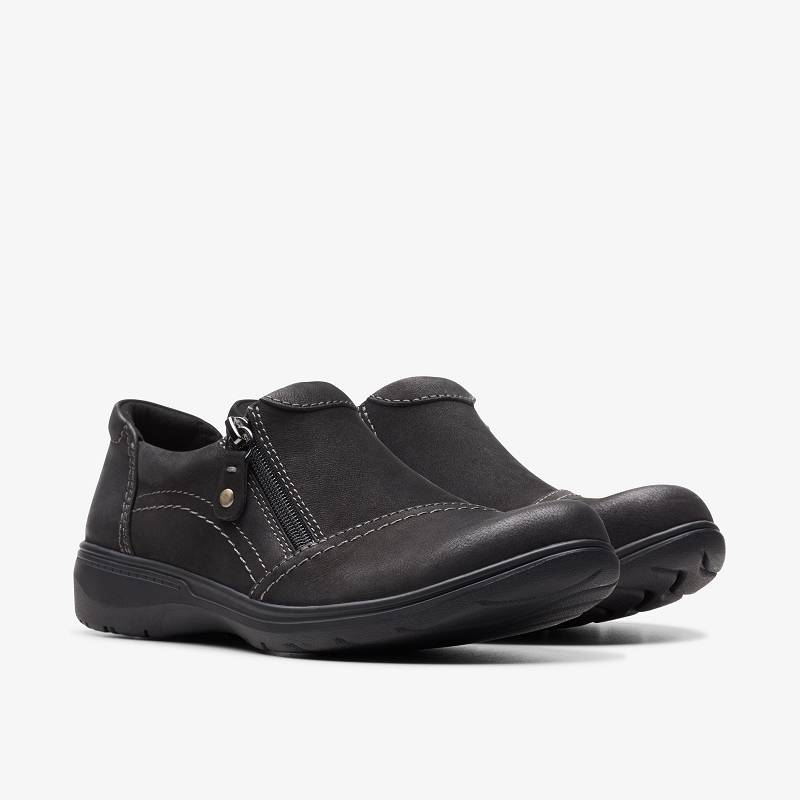 Black Nubuck Clarks Carleigh Ray | CLKS-85357