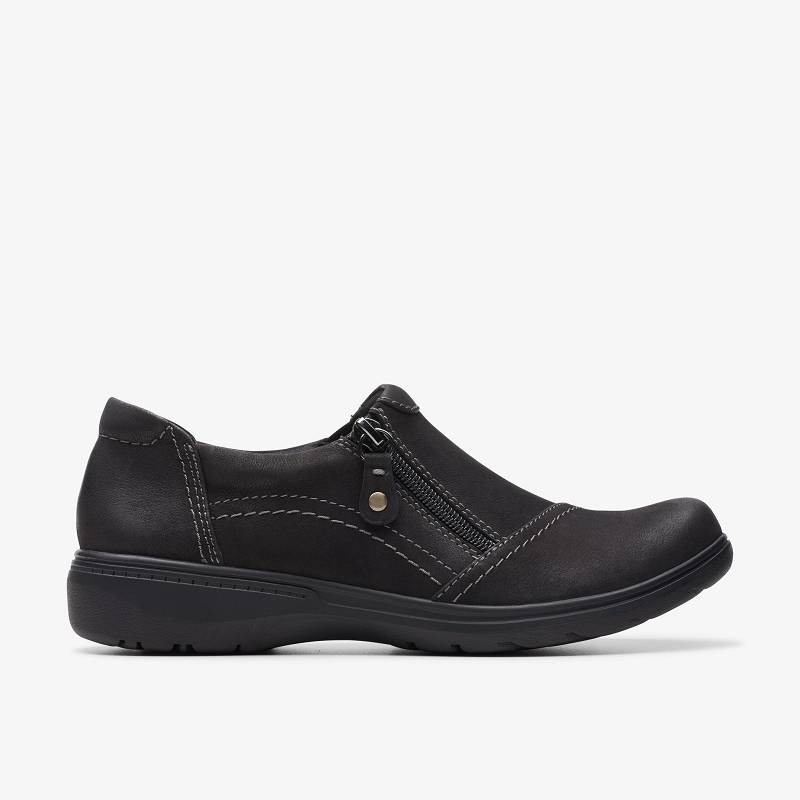 Black Nubuck Clarks Carleigh Ray | CLKS-85357