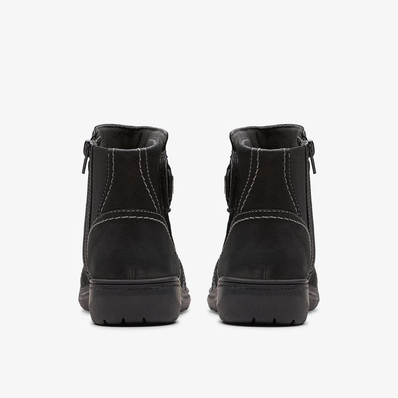 Black Nubuck Clarks Carleigh Style | CLKS-85543