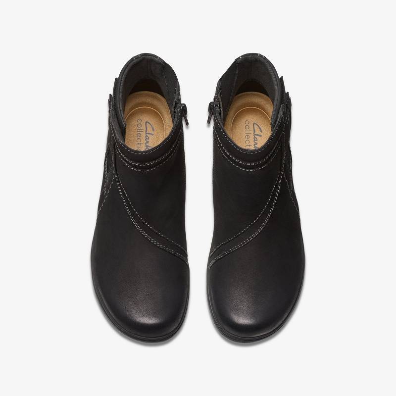 Black Nubuck Clarks Carleigh Style | CLKS-85543