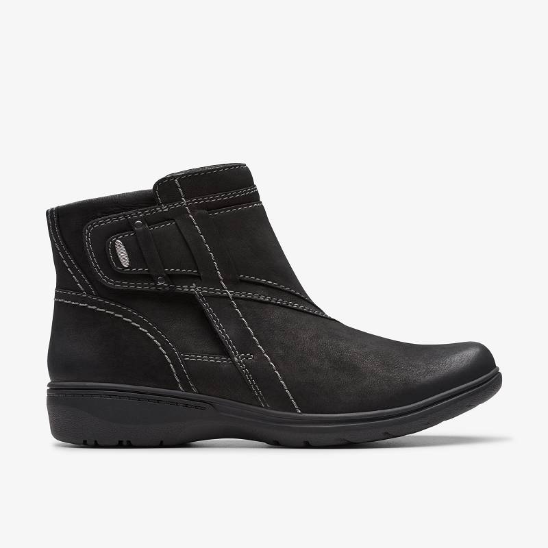 Black Nubuck Clarks Carleigh Style | CLKS-85543