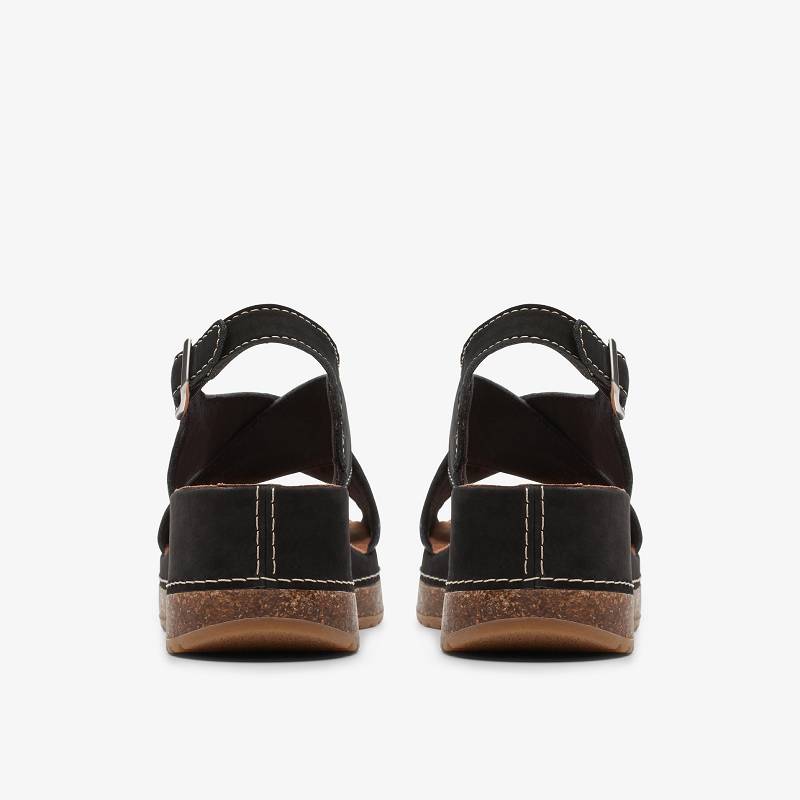 Black Nubuck Clarks Kassanda Step | CLKS-84936