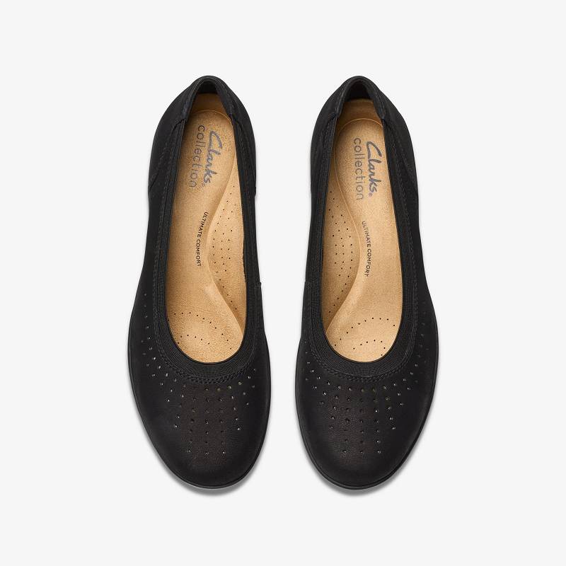 Black Nubuck Clarks Suttyn Kaylie | CLKS-84843