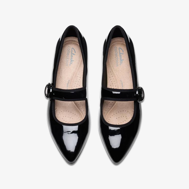 Black Patent Clarks Natalyn May | CLKS-85063