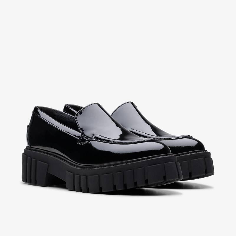 Black Patent Clarks Page Loafer | CLKS-84844