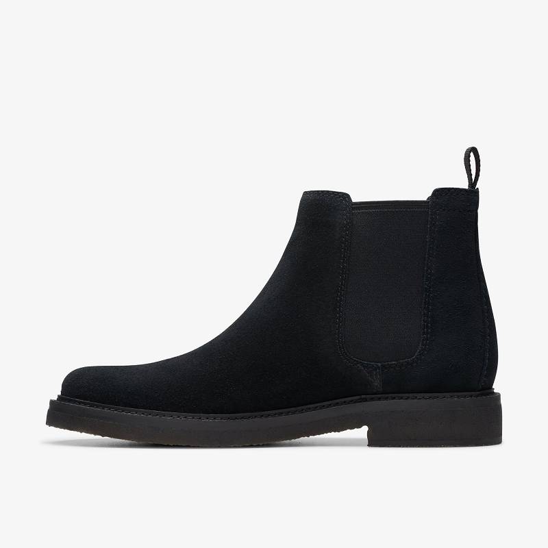 Black Suede Clarks Clarkdale Easy | CLKS-84541