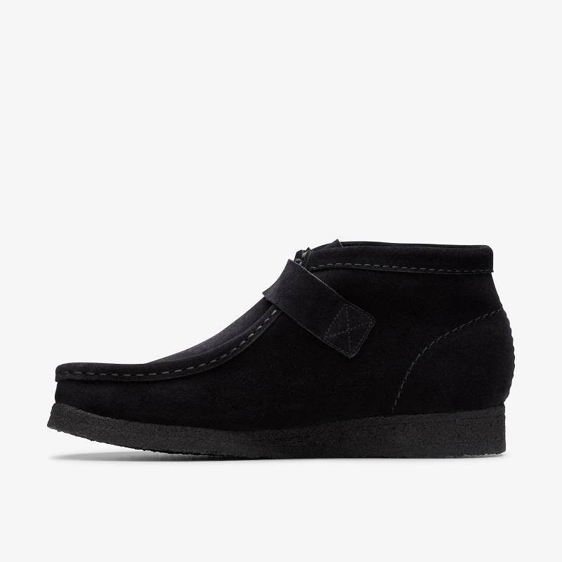 Black Suede Clarks Walla Boot Buckle | CLKS-85608