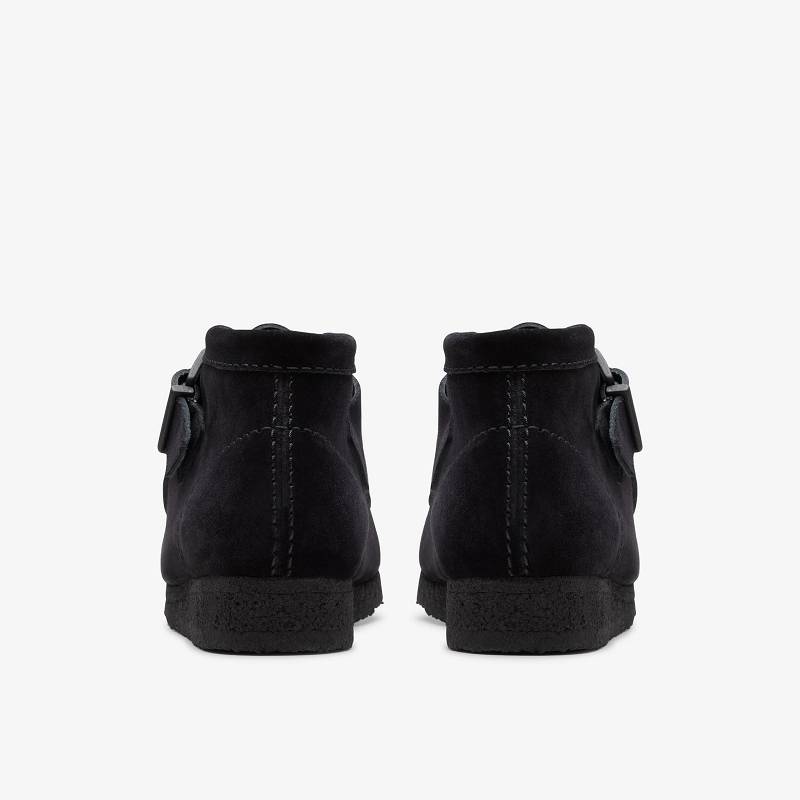 Black Suede Clarks Walla Boot Buckle | CLKS-85608