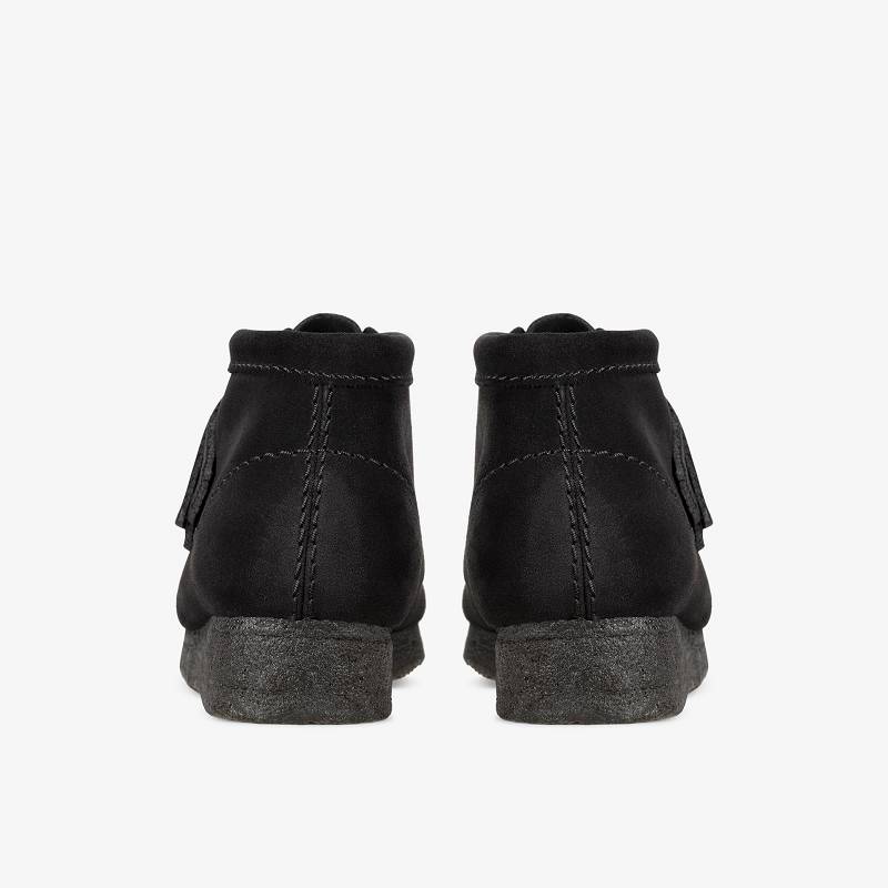 Black Suede Clarks Wallabee Boot | CLKS-85551