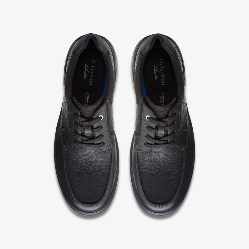 Black Tumbled Leather Clarks Bradley Vibe | CLKS-84327