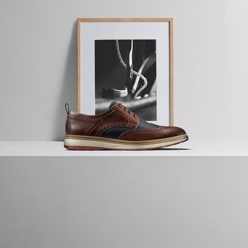 British Tan Combination Clarks Chantry Wing | CLKS-84398