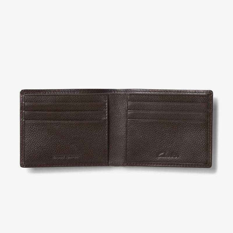 Brown Clarks Classic Pebble Slimfold Wallet | CLKS-84166