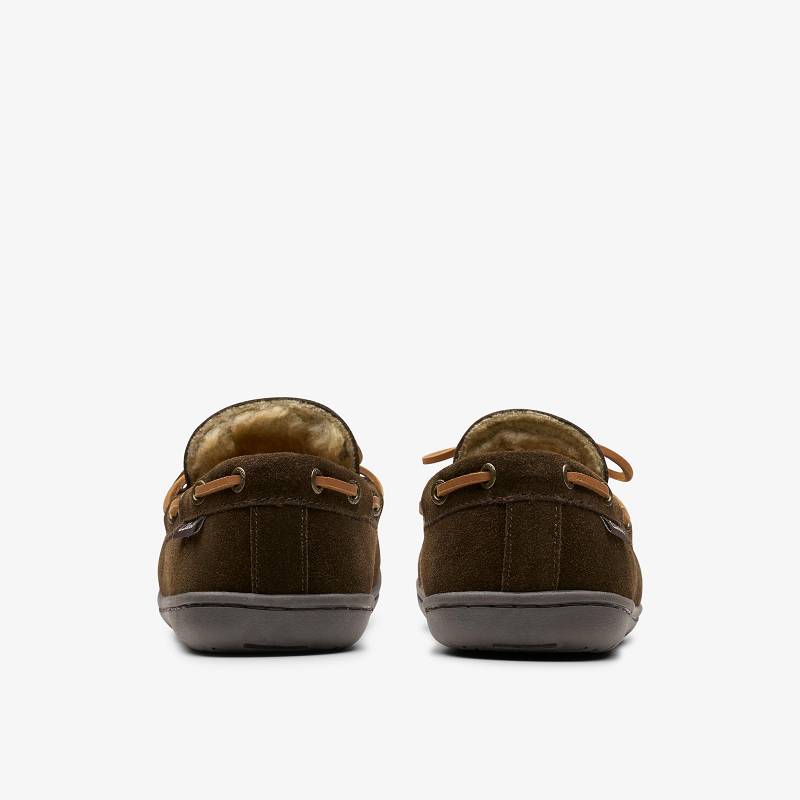 Brown Clarks Michel Rise Slippers | CLKS-84209