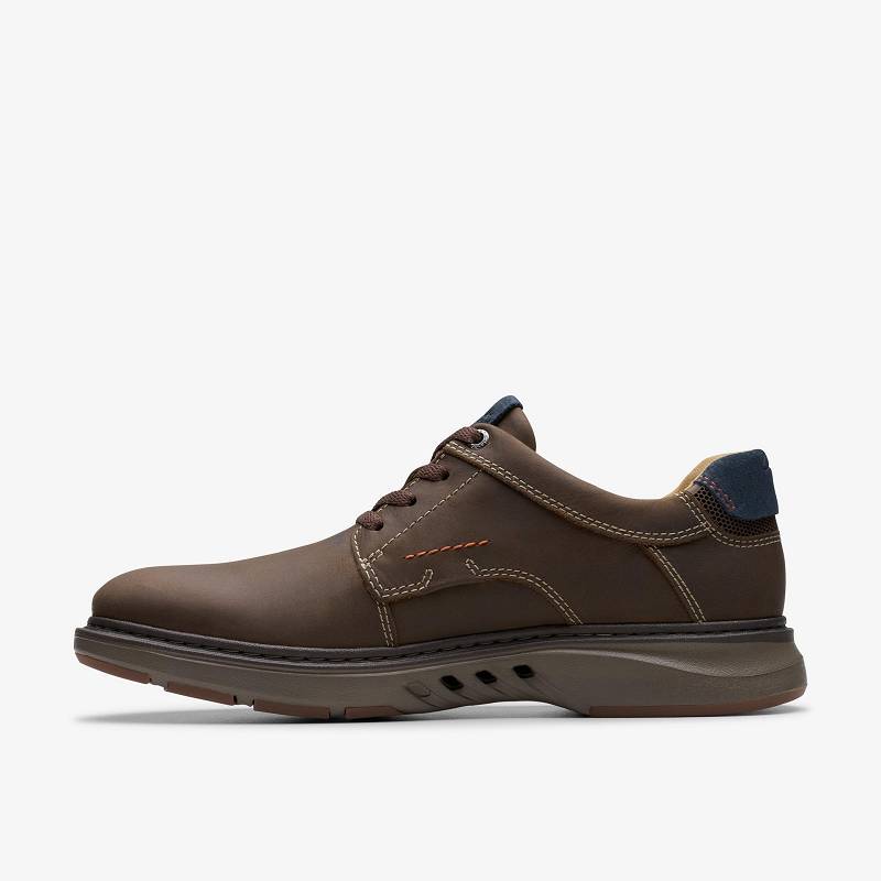 Brown Nubuck Clarks Un Briley Pace | CLKS-84333