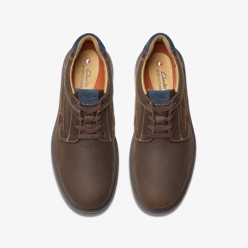 Brown Nubuck Clarks Un Briley Pace | CLKS-84333