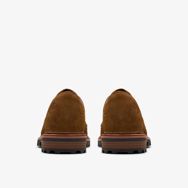 Brown Suede Clarks Clarkridge Lo | CLKS-84423