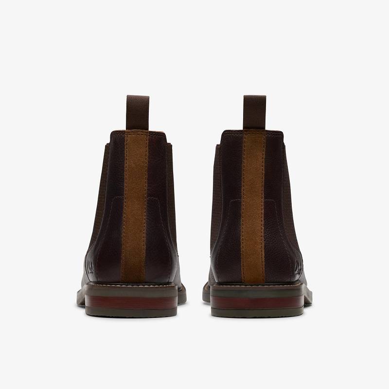 Brown Tumb Clarks Jaxen Easy | CLKS-84391