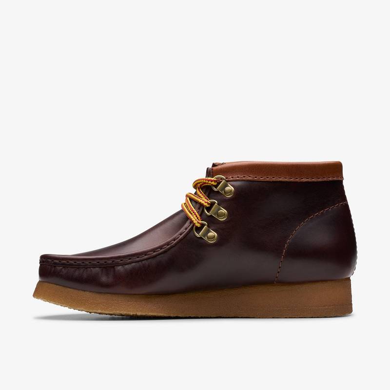 Burgundy Leather Clarks Walla Boot Hiker | CLKS-84514