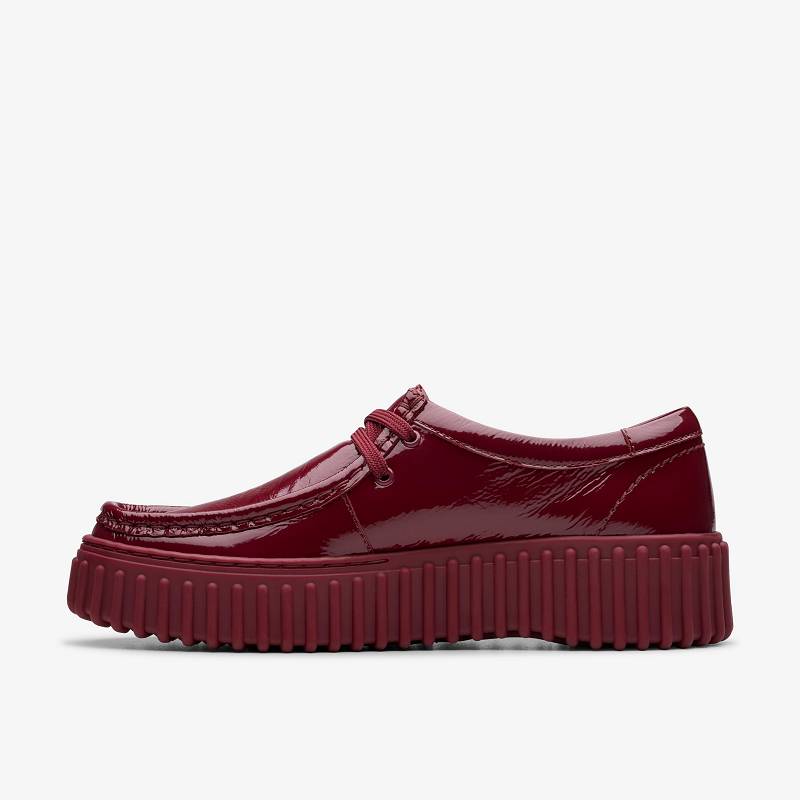 Burgundy Patent Clarks Torhill Bee | CLKS-84685