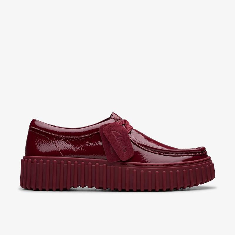 Burgundy Patent Clarks Torhill Bee | CLKS-84685