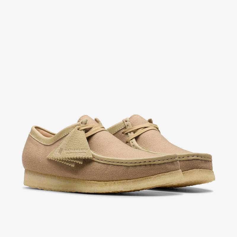 Camel Wool Clarks Wallabee | CLKS-84483