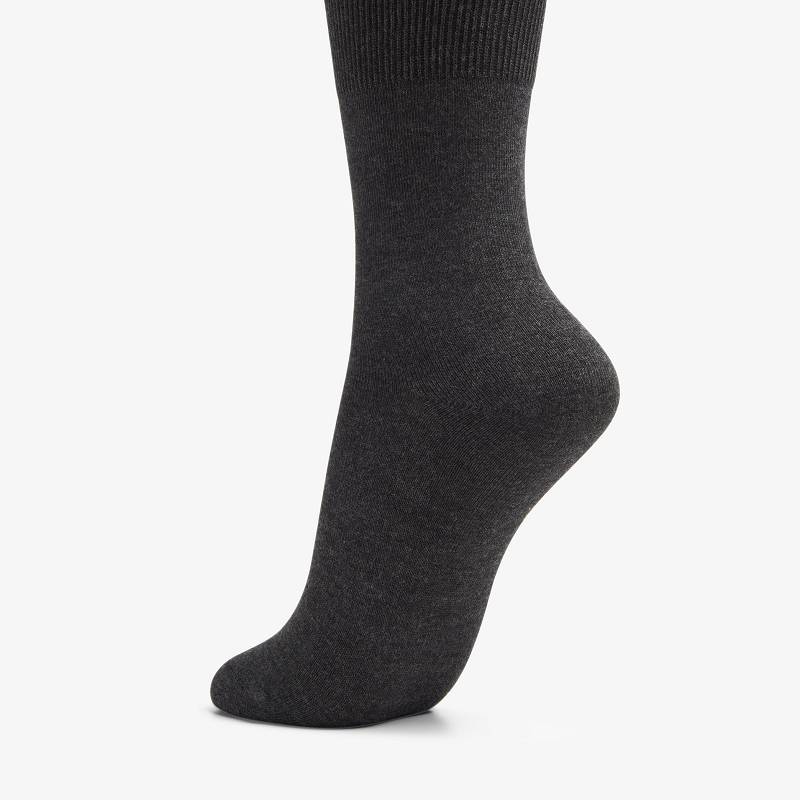 Charcoal Clarks Solid Dress Crew Sock | CLKS-84633