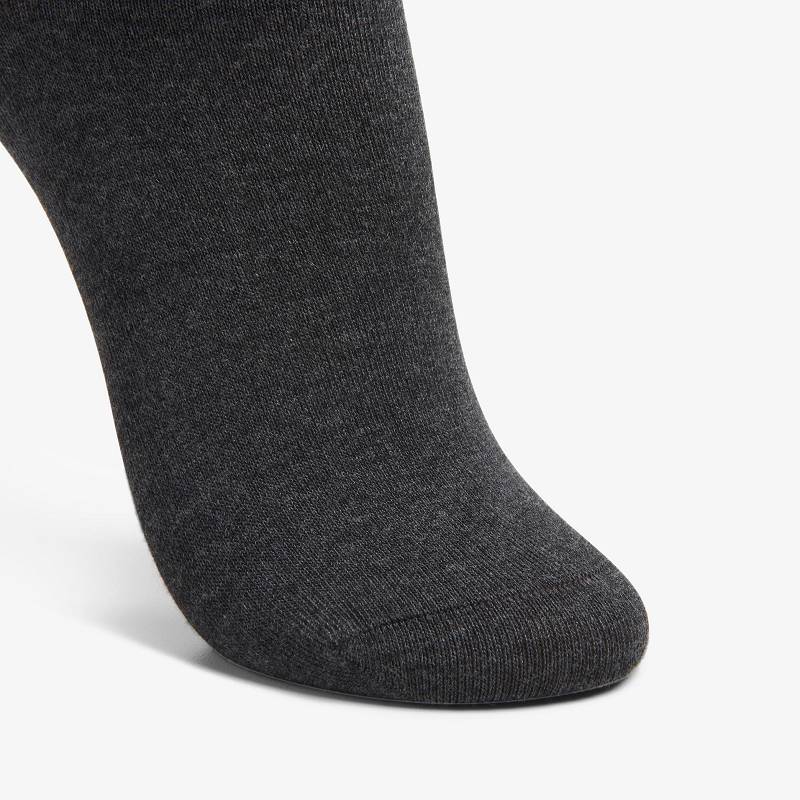 Charcoal Clarks Solid Dress Crew Sock | CLKS-84633