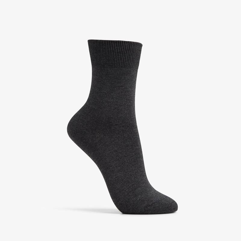 Charcoal Clarks Solid Dress Crew Sock | CLKS-84633